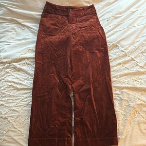 Anthropologie Rust Straight Leg Pants